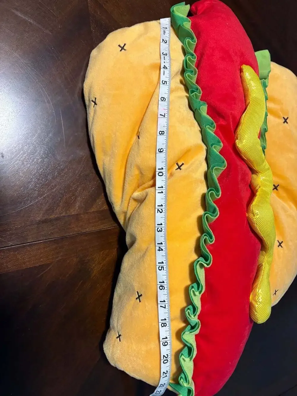 Thrills Collection Hot Dog Plush Throw Pillow Novelty Food Cushion Soft Decor